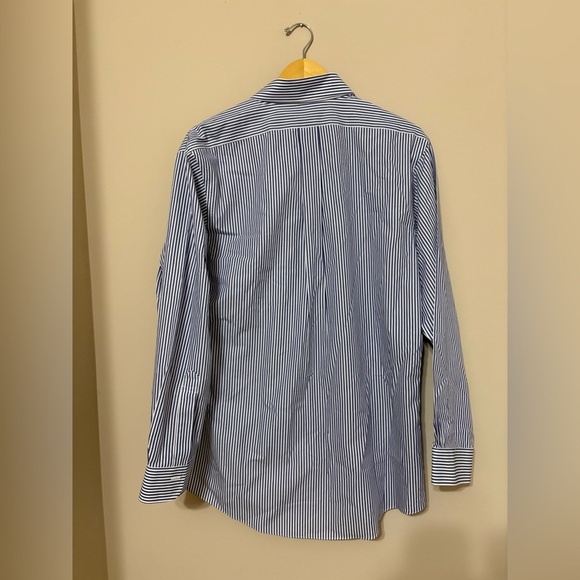Brooks Brothers Men's Blue Striped Long Sleeve Button Down Shirt 16-33 - Picture 7 of 7